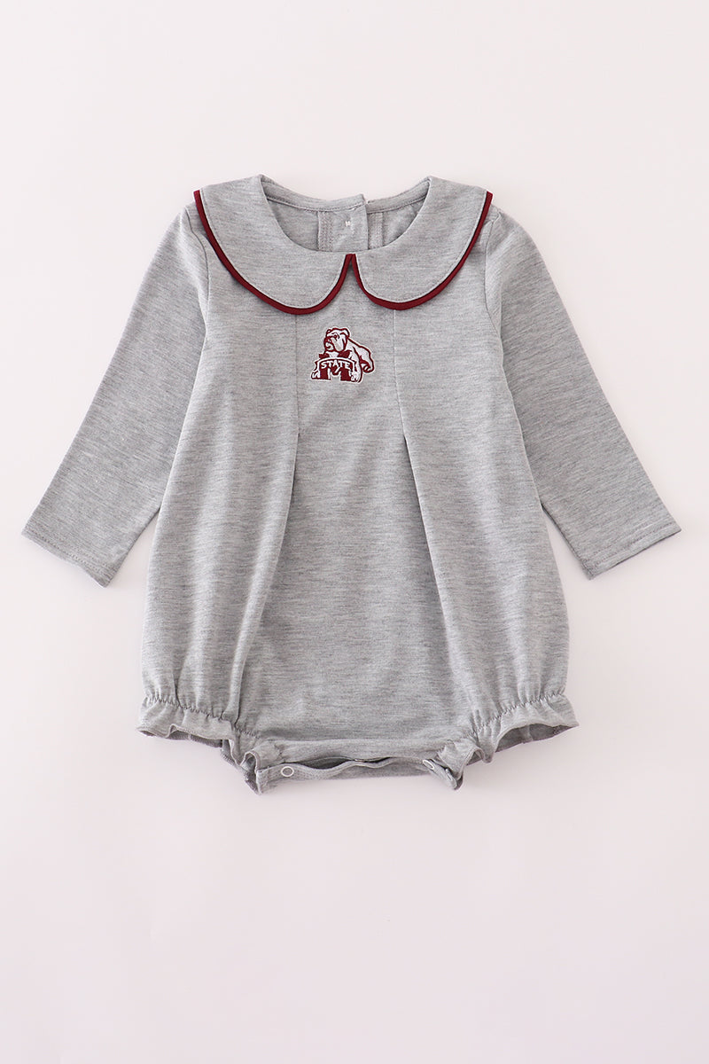 Grey Mississippi embroidery bubble - ARIA KIDS