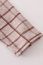 Brown plaid bloomer set - ARIA KIDS