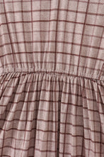 Brown plaid mom dress - ARIA KIDS