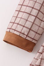 Brown plaid mom dress - ARIA KIDS