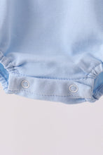 Blue Lil brother embroidery bubble - ARIA KIDS
