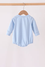 Blue Lil brother embroidery bubble - ARIA KIDS
