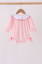 Pink Stripe Princess Embroidery Bubble - ARIA KIDS