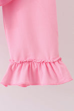 Blue Milk Santa Cookies Ruffle Pants Set