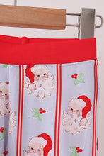 Blue santa claus bamboo pajama set