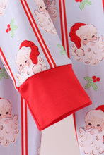 Blue santa claus bamboo pajama set