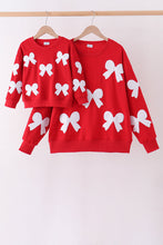 Red bow sequin mom&me top - ARIA KIDS