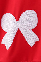 Red bow sequin mom&me top - ARIA KIDS