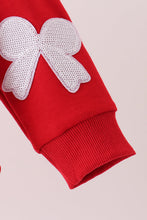 Red bow sequin mom&me top - ARIA KIDS