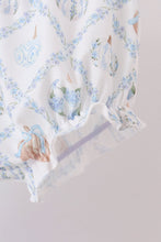 Blue pumpkin embroidery ruffle bloomer set - ARIA KIDS