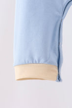 Blue pumpkin embroidery romper - ARIA KIDS