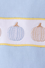 Blue pumpkin embroidery top - ARIA KIDS
