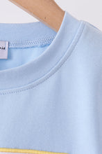 Blue pumpkin embroidery top - ARIA KIDS