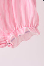 Pink ghost applique stripe bubble - ARIA KIDS