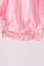 Pink ghost applique stripe bubble - ARIA KIDS