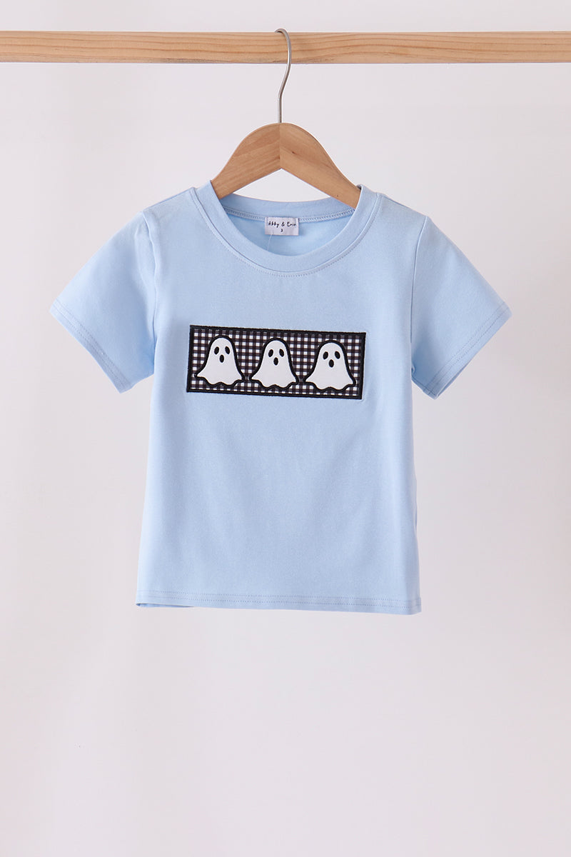 Blue ghost embroidery top - ARIA KIDS