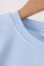 Blue ghost embroidery top - ARIA KIDS