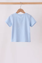 Blue ghost embroidery top - ARIA KIDS