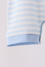Blue stripe spider embroidery romper - ARIA KIDS