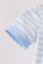 Blue stripe spider embroidery romper - ARIA KIDS