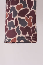 Brown camouflage hunting embroidery pants set