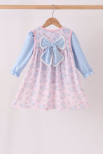 Pink floral bow 2pc set - ARIA KIDS