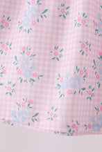 Pink floral bow pants set - ARIA KIDS