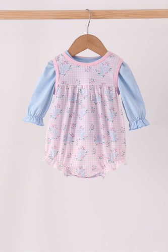 Pink floral bow 2pc bubble set - ARIA KIDS