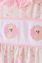 Pink floral turkey embroidery ruffle bloomer set - ARIA KIDS