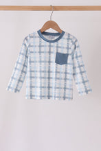 Blue plaid pocket top - ARIA KIDS