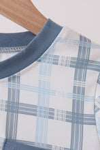 Blue plaid pocket top - ARIA KIDS