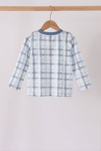 Blue plaid pocket top - ARIA KIDS