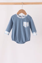 Blue plaid pocket bubble - ARIA KIDS