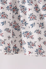 Teal floral smocked bloomer set - ARIA KIDS