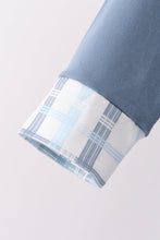 Blue plaid jogger set - ARIA KIDS