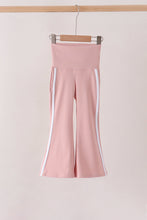 Pink Flare Double Side Stripe Active Pants