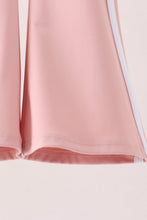 Pink Flare Double Side Stripe Active Pants