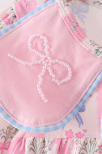 Pink Pearl Bow Floral Bloomer Set - ARIA KIDS