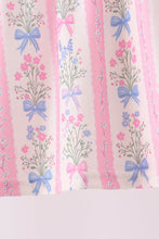 Pink Pearl Bow Floral Bloomer Set - ARIA KIDS