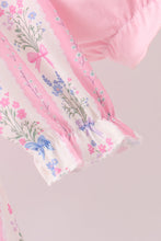 Pink Pearl Bow Floral Bloomer Set - ARIA KIDS