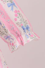 Pink Pearl Bow Floral Dress - ARIA KIDS
