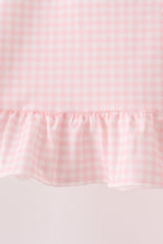 Pink cats Jack-O-Lantern applique ruffle pants set - ARIA KIDS
