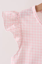 Pink cats Jack-O-Lantern applique ruffle pants set - ARIA KIDS