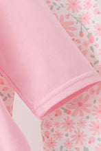Pink floral bow pants set - ARIA KIDS
