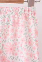 Pink floral bow pants set - ARIA KIDS