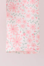 Pink floral bow pants set - ARIA KIDS