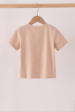 Leopard pumpkin embroidery top