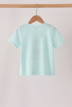 Blue goose embroidery top