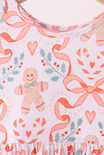 Coral gingerbread bamboo pants set