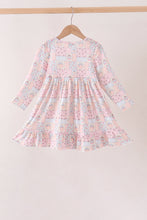 Pink pumpkin ruffle dress